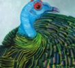 Turkey painting by Sybil Fix, oil on canvas, 36 x 32